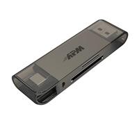 APM Lecteur de Carte SD Micro SD, 2 en 1, USB C/USB-A 3.0, Transfert 5 Gbps Ultra Rapide, Aluminium, Compatible avec Windows MacOS Linux ChromeOS PC XPS MacBook Chromebook S23 S22 S21, 570609