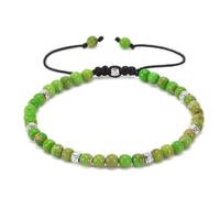 APMGONT Bracelet Yoga Femme Bracelet, RéGlable En Perles Bracelet, Bracelets De Perles Bracelet 4mm, Bracelet D'Agate RéGlable, Bracelet De Pierres PréCieuses Pour Femmes Et Fille (A)
