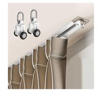 APMOE Rail de Rideau Encastrée, Rail de Tringle à Rideau Caché Montage au Plafond