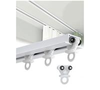 APMOE Rail Rideaux Plafond, Rideau Rail Rail de Tringle à Rideau Caché Montage au Plafond, Aluminium Rail à Rideau Encastrée