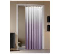APMOE Rideau Porte Accordeon Entrée Interieur, Pliante Rideaux de Confidentialité avec Bouton Magnétique, Rideau Separation de Piece pour Salon et Cuisine(E,55-80/curtain W100H240cm)