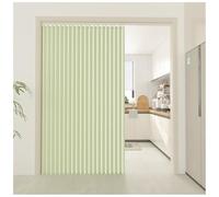 APMOE Rideaux de Porte de Style Accordéon pour Portes, Rideau Porte Entrée avec Bouton Magnétique Anti Froid et Chaleur, Rideau Separation de Piece pour Salon et Cuisine(Vert,150x240cm)