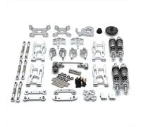 APMXQWIL Compatibile Con WLtoys 124007 124017 124019 144001 144002 144010 per RIaarIo XDKJ-001 XDKJ-006 AM-X12 RC Car Parti Di Aggiornamento in Metallo Pièces Voiture RC(Gray)