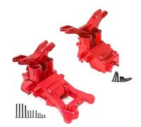APMXQWIL Compatible avec Arrma BIGROCK pour Granite pour SENTON pour Typhon 1/10 3S 1/8 RC Voiture Pièces Upgrade Carter De Boîte De Vitesses Métallique Avant Arrière Pièces Voiture RC(Red)