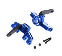 APMXQWIL Compatible avec Arrma pour Kraton pour Outcast pour Mojave 1/10 1/8 RC Voiture Pièces Upgrade Bloc De Direction Avant en Alliage D’Aluminium Pièces Voiture RC(Blue)