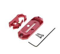 APMXQWIL Compatible avec Axial pour SCX10 pour TRAXXAS pour TRX4 1/8 1/10 RC Pièces De Voiture Treuil Guide De Corde Hawse Fairlead Garde Et Crochet De Remorque De Remorquage Pièces Voiture RC(Red)
