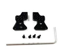 APMXQWIL Compatible avec Axial pour SCX24 1/24 RC Car Parts Accessoires Pièces De Rechange Tour D'amortisseur Arrière Réglable en Alliage D'aluminium Pièces Voiture RC(Black)