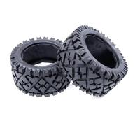 APMXQWIL Compatible avec HPI pour Racing pour Baja 5B 5T 5SC pour Losi pour Tdbx 1/5 Rc Pièces De Voiture Tout pour Terrain Pneus Arrière Peau sans Mousse Intérieure Pièces Voiture RC
