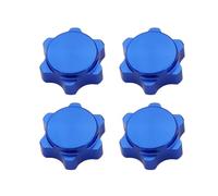 APMXQWIL Compatible avec HSP pour Axial pour HPI pour Himoto 1/8 RC pour Voiture De Loisir pour Buggy Truck Hop-Up Parts Moyeu De Roue 17 Mm Écrou Hexagonal Fin Anti-poussière Pièces Voiture RC(Blue)