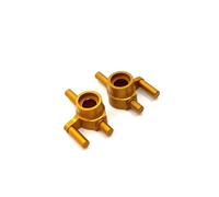 APMXQWIL Compatible avec Mini Q 1/28 Télécommande Voiture Amélioration Modification Pièces Détachées 2 Pièces Métal Arrière Roue Goupille Pièces Voiture RC(Yellow)