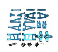 APMXQWIL Compatible avec Mjx pour Hyper Go 14301 14302 1/14 Télécommande Pièces Détachées pour Voiture Métal pour Bras Oscillant Et Coupelle De Direction Pièces Voiture RC(Blue)