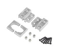 APMXQWIL Compatible avec MN pour MN82 LC79 pour MN78 1/12 Amélioration De La Voiture Télécommandée Pièces Métal Essieu Arrière pour Fixation De La Plaque À Ressort du Siège Pièces Voiture RC(Silver)