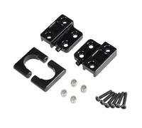 APMXQWIL Compatible avec MN pour MN82 LC79 pour MN78 1/12 Amélioration De La Voiture Télécommandée Pièces Métal Essieu Arrière pour Fixation De La Plaque À Ressort du Siège Pièces Voiture RC(Black)