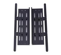 APMXQWIL Compatible avec SCX10 pour TRX4 1/10 RC Voiture Crawler Pièces De Rechange 2 Pièces Protections De Pare-Chocs Avant, Marchepieds Latéraux Réglables Pièces Voiture RC(Black)