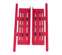 APMXQWIL Compatible avec SCX10 pour TRX4 1/10 RC Voiture Crawler Pièces De Rechange 2 Pièces Protections De Pare-Chocs Avant, Marchepieds Latéraux Réglables Pièces Voiture RC(Red)