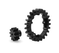 APMXQWIL Compatible avec Traxxas 1/5 pour X-Maxx 1/7 XO-1 1/10 pour E-revo 2.0 Pièces en Acier 2.0M 23T Engrenage Droit Et Pignon 10T/17T 6447 6449 Pièces Voiture RC(23T and 10T)