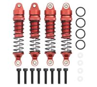 APMXQWIL Compatible avec Traxxas pour Latrax pour Teton pour Desert pour Prerunner SST 1/18 Pièces De Rechange pour Camion RC 4 Amortisseurs Métalliques Avant Et Arrière Pièces Voiture RC