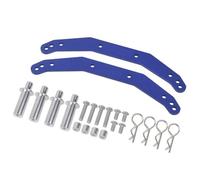 APMXQWIL Compatible avec Traxxas pour Slash 4x4 pour Stampede 4x4 pour VXL 1/10 RC Car - Pièces De Modification Et D'amélioration - Supports De Carrosserie en Aluminium Pièces Voiture RC(Blue)