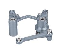 APMXQWIL Compatible avec Traxxas pour Slash 4x4 RC Car Upgrade Parts Accessories Ensemble De Levier De Direction en Aluminium Et De Servomoteur De Liaison De Traînée Pièces Voiture RC(Gray)