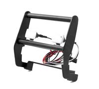 APMXQWIL Compatible avec Traxxas pour TRX-4 pour Bronco 1/10 Voiture Télécommandée Pièces Amélioration Acier Inoxydable Anti Choc Pare-Chocs Avant IPF Projecteur W23 Pièces Voiture RC(Black)