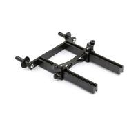 APMXQWIL Compatible avec Traxxas pour TRX-4 pour Defender 1/10 RC Crawler Pièces Upgrade Supports De Carrosserie Avant Et Arrière en Aluminium Usiné CNC avec Colonnes Pièces Voiture RC(Black)