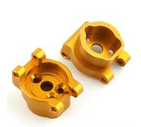 APMXQWIL Compatible avec Traxxas pour TRX4 1/10 RC Mises À Niveau De La Voiture sur Chenilles Pièces Accessoires 2Pcs Essieu Arrière du Portail Métallique C Monture 8256 Pièces Voiture RC(Yellow)