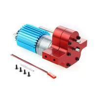 APMXQWIL Compatible avec WPL B14 B16 B24 pour JJRC Q60 pour MN D90 pour MN99S RC Pièces De Voiture Boîte De Transfert en Métal avec Moteur À Balais 370 Pièces Voiture RC(Red)