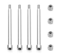 APMXQWIL Compatible avec X-Maxx RC Accessoires De Mise À Niveau Et De Modification De Voiture Goupille De Bras Triangulaire en Acier 4 X 56 Mm avec Écrou M3 Pièces Voiture RC