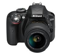 Nikon D3300 + AF-P 18-55mm VR Kit d'appareil-photo SLR 24,2 MP CMOS 6000 x 4000 pixels Noir