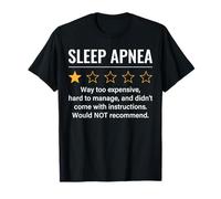 Apnée du Sommeil 1 étoile Sensibilisation Amusante à l'apnée du Sommeil T-Shirt
