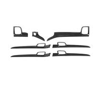 APNWVFO Car Interior Decoration Trims pour Jeep pour Grand pour Cherokee 2011+ Panneau Poignée Porte Intérieure Tableau Bord Voiture Bandes Décoration Garniture Intérieure Voiture(Noir)
