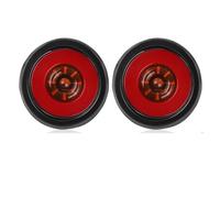 APNWVFO Feux Arrière Voiture Pour Jeep Truck Lorry Pickup 4x4 12V 24V 4 Pouces Feux Arrière LED Voiture Arrêt Frein Feu DRL Marche Recul(2X Yellow Red)