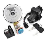 APNWVFO pour VTR250 pour VTR 250 MC33 1998-2007 Interrupteur d'allumage Serrure siège avec kit ouchon réservoir Carburant Contacteur d'Allumage