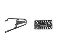 APNWVFO Support Sacoche Selle Moto pour Interceptor 650, pour Continental 650 GT 650, Support Sacoche Coffre Latéral Étagère Porte-Bagages Moto(Left Side and Panel)
