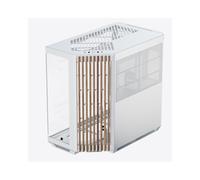 APNX V1-W-WT-v1 Boîtier PC Midi Tower Blanc/Bois, ATX/microATX/Mini-ITX, 2x160mm Avant, 1x120mm Arrière, USB 3.2, Acier SGCC/ABS, Long. max GPU 395mm