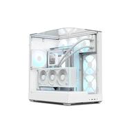 APNX Boîtier ATX V2 blanc – X-Pand Flow Dual Airflow, verre trempé 3 côtés, 4×140 mm