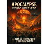 Apocalypse: Cataclysm Coloring Book: 50 Dark Illustrations of Global Collapse and Mass Extinction