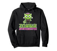 Apocalypse en forme de chat avec un zombie drôle Sweat à Capuche