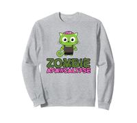 Apocalypse en forme de chat avec un zombie drôle Sweatshirt