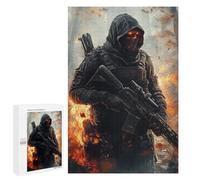 Apocalyptic Warrior with Red Eyes Puzzle 1000 Pièces Educa Jouet en Bois Cadeau Unique Décoration Intérieure Jeu Éducatif Challenge Toy Adultes Et Enfants À Partir De 14 Ans 1000 PCS