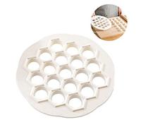 Apofly 19 Trous Boulette Maker Plastique Ravioli Moule Dumpling Wrapper Laminoire à Pâte pour Pelmeni Blanc