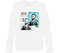 Apoh - "Self Portrait" T-shirt unie pour homme/femme, manches longues PN1501 (XXL) (Blanc)