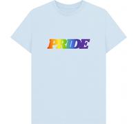 Apoh - T-shirt "Pride" pour homme/femme unie PN1478 (XL) (Bleu ciel)