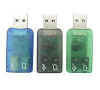 Apoi Lot de 3 adaptateurs audio USB 3,5 mm pour casque et microphone, carte son stéréo externe, Plug and Play, aucun pilote nécessaire, compatible Windows, Mac, Linux, PC, Notebook, Desktop, PS4