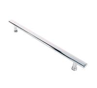 APOIUO Poignée De Porte De Douche en Acier Inoxydable Poli, Bouton De Salle De Bain for Porte en Verre, Poignée Coulissante for Porte De Douche(30cm)