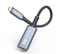 ApoJodly Adaptateur micro HDMI vers HDMI 8K 4K, 48 Gbit/s HDMI vers micro HDMI 2.1 prend en charge 8K @ 60 Hz, 4K @ 120 Hz, HDR, eARC, Dolby compatible avec Raspberry Pi 5/4, appareil photo