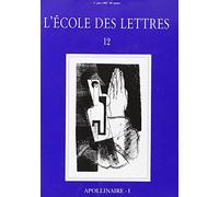 apollinaire i oeuvre poetique revue