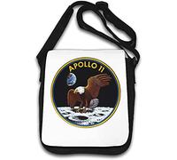 Apollo 11 American Bald Eagle Moon Mission Sac à bandoulière Blanc