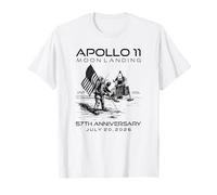 Apollo 11 Moon Landing 57e Anniversaire Espace 1969 2026 Juillet T-Shirt