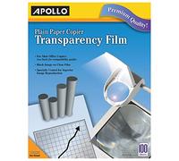 Apollo 829911 (PP100CE) Film transparent non revêtu Apollo 21,6 x 27,9 cm, 100/boîte